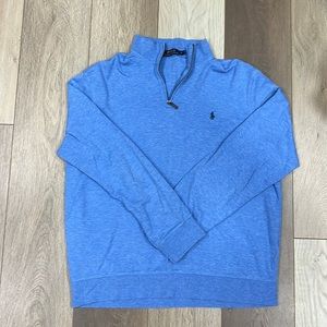 Mens LS Knit Polo Pullover XL